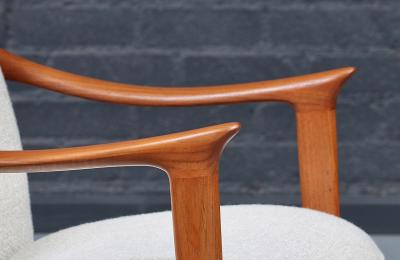 Fredrik Kayser Fredrik Kayser Sculpted Teak Armchair for Vatne Mobelfabrikk