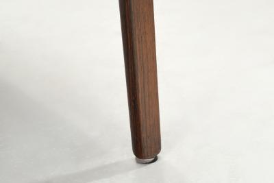 Fredrik Kayser Pair of Leather and Wood Armchairs by Fredrik Kayser Attr Norway ca 1960s