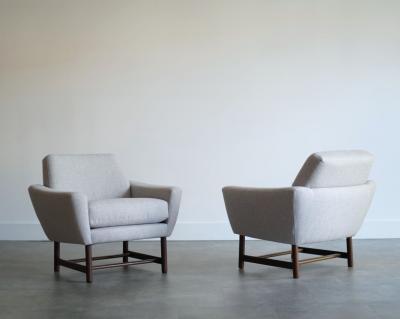 Fredrik Kayser Set of 1960s Fredrik Kayser Modern Modern Lounge Chairs Model 880