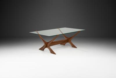 Fredrik Schriever Abeln Condor Coffee Table by Fredrik Schriever Abeln for rebro Glas Sweden 1960s