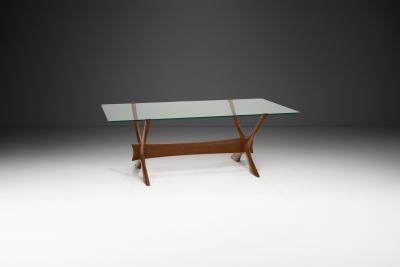 Fredrik Schriever Abeln Condor Coffee Table by Fredrik Schriever Abeln for rebro Glas Sweden 1960s