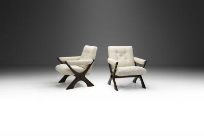 Fredrik Schriever Abeln Rare Fredrik Schriever Abeln Pair of Condor Armchairs Sweden 1960s