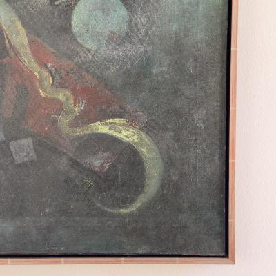Free Flow Constructivist painting by Noah Grossman 1945
