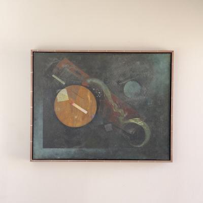 Free Flow Constructivist painting by Noah Grossman 1945