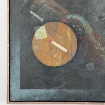 Free Flow Constructivist painting by Noah Grossman 1945