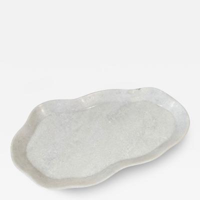 Free Form White Marble Tray