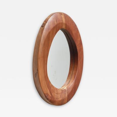 Free Form Wooden Mirror France 1950s