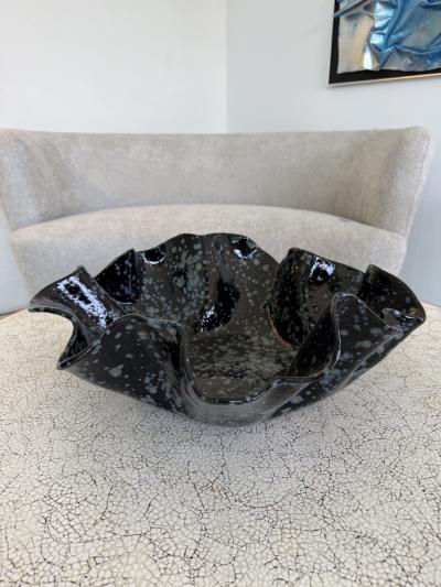 Free form organic shaped Ceramic bowl Made By Aram C 