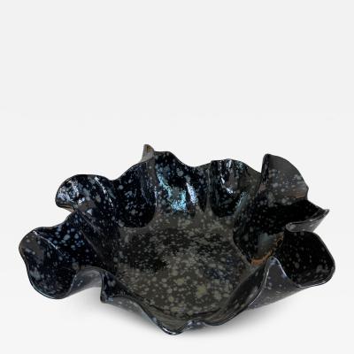 Free form organic shaped Ceramic bowl Made By Aram C Stamped Aram C 