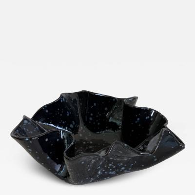 Free form organic shaped Ceramic bowl Made By Aram C Stamped Aram C 