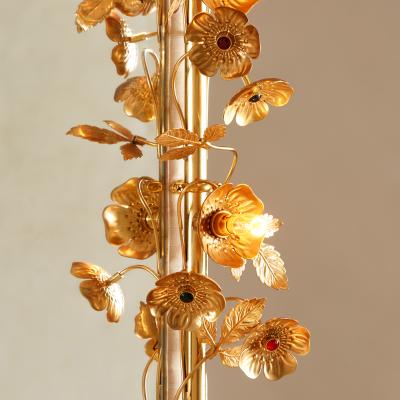 Free standing Gracie flower light mirror