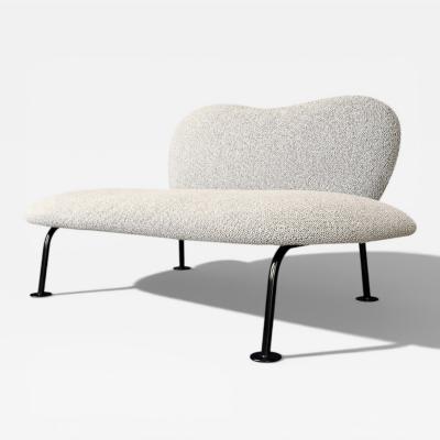 Freijo Moveis Organic Form Loveseat in Iron Boucle by Freijo Moveis 1950s Lot 671B