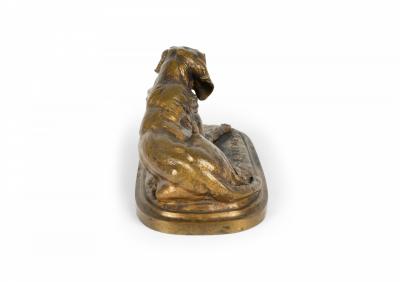 Fremiet Bronze Reclining Dog