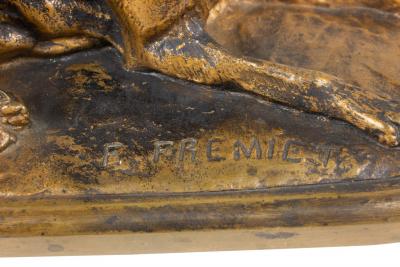 Fremiet Bronze Reclining Dog