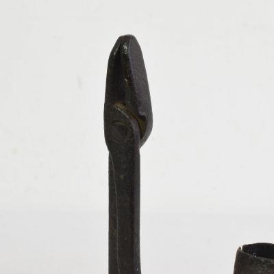 French 17 18th Century Hand Forged Iron Candleholder
