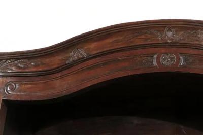 French 1790s Louis XV Style Cherry Vaisselier with Baluster Adorned Shelves