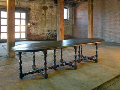 French 17th Century Baroque Oak Dining Table