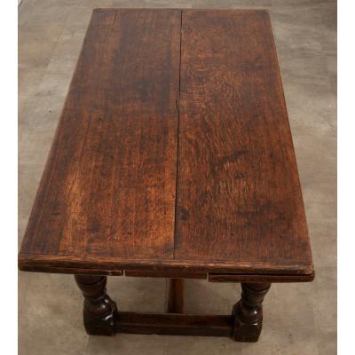 French 17th Century Solid Oak Extending Dining Table