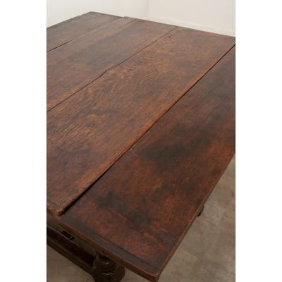 French 17th Century Solid Oak Extending Dining Table