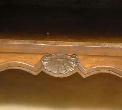 French 1820s Walnut Restoration Vaisselier from Bresse with Burl Wood Panels