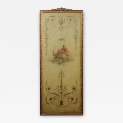 French 1850s Napol on III Framed Architectural Panel with Allegory of the Arts
