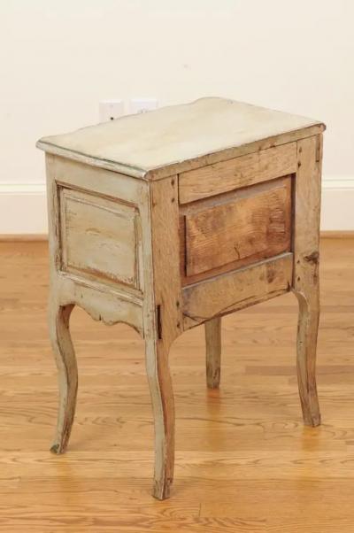 French 1880s Rococo Style Three Drawer Bedside Chest with Serpentine Front