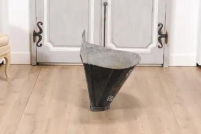 French 1890s Ch teau Villaret Grape Picking Hod with Fleur de Lys Motifs