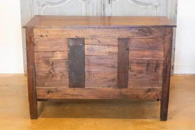 French 1890s Louis XVI Style Three Drawer Commode with Rounded Fluted Side Posts