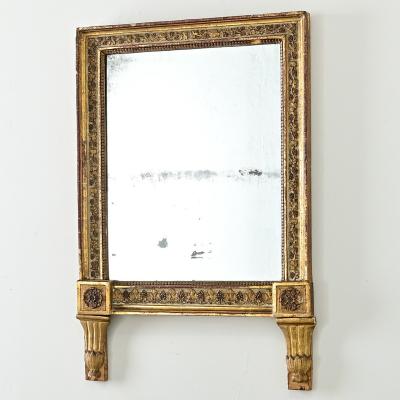 French 18th Century Bridal Gilt Mirror