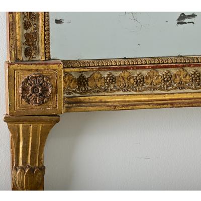 French 18th Century Bridal Gilt Mirror