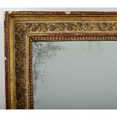 French 18th Century Bridal Gilt Mirror