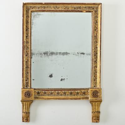 French 18th Century Bridal Gilt Mirror