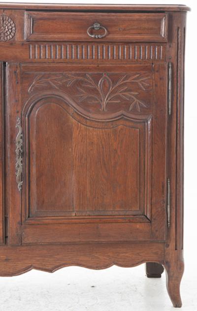 French 18th Century Carved Oak Buffet