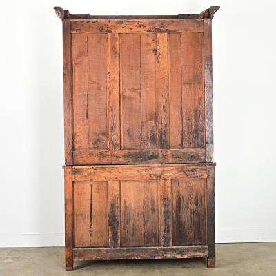 French 18th Century Carved Oak Buffet Deux Corps