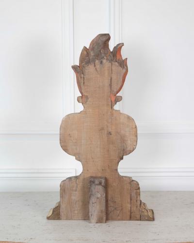 French 18th Century Carved Wood Fire Pot