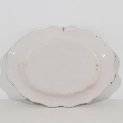 French 18th Century Glazed Earthenware Rouen Platter