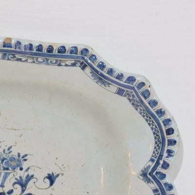 French 18th Century Glazed Earthenware Rouen Platter