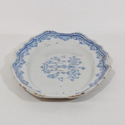 French 18th Century Glazed Earthenware Rouen Platter