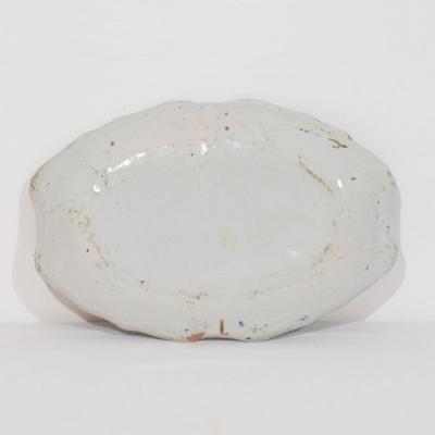 French 18th Century Glazed Earthenware Rouen Platter