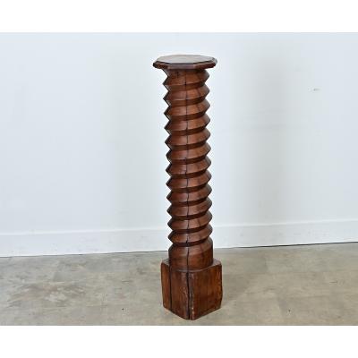 French 18th Century Grape Screw Press Pedestal