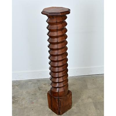 French 18th Century Grape Screw Press Pedestal