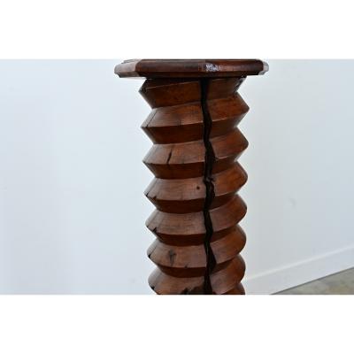 French 18th Century Grape Screw Press Pedestal
