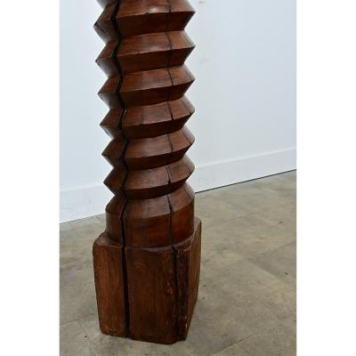 French 18th Century Grape Screw Press Pedestal