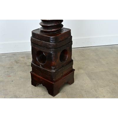 French 18th Century Grape Screw Press Pedestal