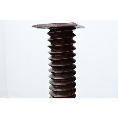 French 18th Century Grape Screw Press Pedestal