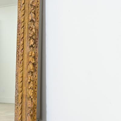 French 18th Century Hand Carved Frame with New Mirror Plate