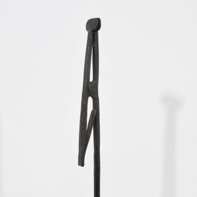 French 18th Century Hand Forged Iron Candleholder