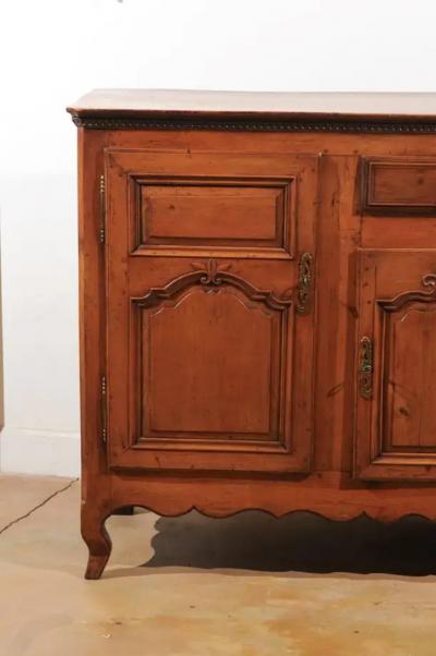 French 18th Century Louis XV Cherry Enfilade with Single Drawer and Three Doors