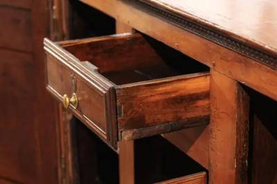 French 18th Century Louis XV Cherry Enfilade with Single Drawer and Three Doors