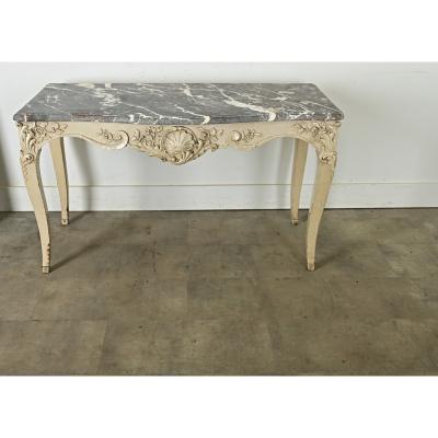 French 18th Century Louis XV Marble Top Console